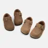 Zapatos Birkenstock Cuadrados de Color Sólido Retro para Niños 2026 Nuevo Estilo Otoño Unisex Estilo Coreano Casual Versátil Suela Suave Zapatos Individuales