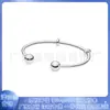 Pandora 925 Cobre Blanco Chapado en Plata Cuentas Apertura Redonda Pulsera Accesorios DIY Pulsera Básica Pulsera