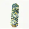 Corda de Algodão Fio Central Tingida por Segmento Cor Gradiente 3mm Corda para Teclagem de Pulseira DIY Macramê Cordão de Celular Artesanato de Teclagem