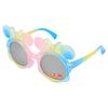 Nueva Tendencia Gafas de Sol Protección UV Personalidad Masculina Colorido Forma Cóncava Gafas de Sol para Niños 758 3102 10