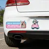 Stickers reflectantes nuevos para coche de comercio exterior transfronterizo, diseño de gato con expresión de caricatura, adecuados para conductores novatos, calcomanías divertidas y humorísticas para coche