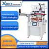 Máquina de Serigrafia com Mesa Giratória Mecânica Portátil Haohe para Alimentação de Material Tela Touch PLC Máquina de Serigrafia com Divisor de Placas 600 Alta Precisão