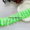 Vários Acessórios de Renda Branca Cetim Plissado com Acabamento em Renda, Acessórios de Cabelo, Fitas para Leques, Materiais Decorativos Feitos à Mão para DIY