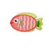 Parche de Agujero con Logo Bordado Duoku Listo para Usar Animal Marino Dibujos Animados Bordados Pegatinas Joyería DIY Accesorios para Ropa Pegatinas de Tela