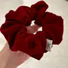 Scrunchie de Terciopelo Retro Otoño e Invierno Simple Versátil Goma para el Cabello Coleta Cuerda Elástica para el Cabello Accesorio Básico para el Cabello de Commuter Nuevo Estilo