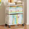 Prateleira de armazenamento de mesa para classificação de assuntos, armazenamento de arquivos de escritório, organizador de livros de mesa, estante vertical de várias camadas