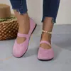 2026 Moda de Comercio Electrónico Transfronteriza Versátil Temperamento Boca Baja Suela Suave Casual Zapatos Perezosos Ligeros Combinar con Faldas Elástico Cómodo