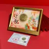 Diseños de logotipos corporativos personalizados para exhibidores de pasteles de luna del Festival de Medio Otoño, recuerdos de eventos festivos y regalos corporativos o bancarios