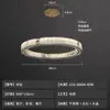Lámpara Colgante de Restaurante de Piedra Lámpara de Mármol Natural Español Lujo Ligero Lámpara de Mesa de Comedor de Cristal Isla Encimera Lámpara Lineal de Tira Larga Estilo Wabi-Sabi