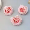 You Zhi Flores Artificiais Rosa de Seda Feitas à Mão Materiais DIY Flor Falsa Realista de Alta Qualidade Decoração Vaso Flor
