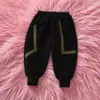 Suporta Personalização~ Calças Infantis com Lã para o Inverno, Espessadas para Outono e Inverno, Novo Estilo Calças Casuais Integradas para Meninos, Calças Compridas para Bebê