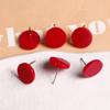 Estilo coreano estilo doce colorido acrílico piercing pino de orelha redondo brincos diy tarrachas de orelha acessórios de joias atacado