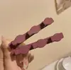 Presilha de Cabelo Simples com Textura de Veludo para Cabelos Trançados, Franja Lateral e Penteados Texturizados, Piranha Bico de Pato, Tiara, Estilo Celebridade da Internet