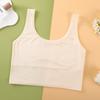 Ropa Interior para Niñas Desarrollo Infantil Chaleco de Longitud Media Estudiantes de Secundaria Pequeños Chaleco Pequeño Fino Anti-golpes de Modal