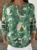 Sudadera de Punto con Cuello en V, Botones y Mangas Largas, Estilo Nuevo Transfronterizo, Otoño e Invierno, Suéter con Estampado de Moda Personalizado para Mujer