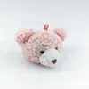 Chaveiro de urso de pelúcia de desenho animado, broche para bolsa, acessório de cabelo, joias DIY feitas à mão, acessórios de vestuário, atacado