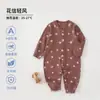 Mameluco para Bebé Youkesi, Ropa de Algodón Clase A sin Huesos para Bebé, Ropa de Manga Larga Ajustada para Bebé y Ropa para Gatear de Cuatro Estaciones