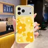 Capa de Celular de Silicone Líquido Macaron com Textura Floral Fresca para iPhone 18 Capa Protetora Anti-Suor Apple 16