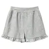 Shorts de Capa de Aire con Volantes para Maternidad para Mujer 2026 Verano Nuevo Estilo Pantalones Rectos de Pierna Ancha para Ropa Exterior, Adecuados para Uso Postparto