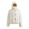 ADAM BO Jaqueta de Inverno com Penugem, Penugem de Pato Branca, Unissex, Alto Poder de Enchimento, Engrossada, À Prova de Vento, Casaco Puffer Quente