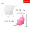 Molde de Vela Gatinho Estéreo DIY Cola Pingando Gatinho Molde de Vela Gato Fofo da Sorte Aromaterapia Gesso Molde de Silicone