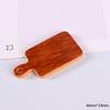 Accesorios de Resina DIY Casa de Muñecas Comida en Miniatura Juguete Accesorios Asa Bandeja Mini Realista