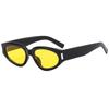 Gafas de sol ojo de gato estilo francés moda europea y americana para mujer, modernas, cuadradas, redondas, adelgazantes para rostro, gafas de sol de alta gama, accesorios de metal para hombre
