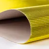 Papel Corrugado Metálico 4K 35*50 Papel Colorido Artesanal Infantil Papel Ondulado Papel Metálico Brilhante Dourado Prateado Brilhante