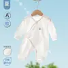 Ropa de bebé primavera-verano, mameluco delgado de manga larga, algodón clase A para recién nacidos, 0-3 meses, para aire acondicionado, mameluco de bebé unisex