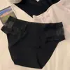Pantaletas de seda helada sin costuras para mujer, nuevo modelo 2026, sexy, de malla, finas, transparentes para verano, de cintura media-baja, con encaje, bragas para mujer