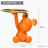 Porta-chaves de entrada enfeites de urso violento bandeja acessórios para casa artesanato atacado decorações de mesa para móvel de TV