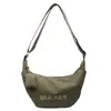 Popular Bolso Casual de Gran Capacidad tipo Empanada para Mujer 2025 Nuevo Estilo Estudiante Universitario Salida Bolso de Hombro Cruzado Bolso de Lona