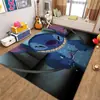 Alfombra de Punto para Sala de Estar, Dormitorio, Habitación Infantil de Dibujos Animados, Felpudo de Tianjin, Alfombrilla para Silla Giratoria, Mesa de Café, Manta Fresca y a Prueba de Humedad para Mesita de Noche