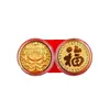 Versión Q del dibujo animado Mazu abrió la bolsa de franela con sobre rojo de monedas de oro moneda conmemorativa de la reina virgen ceremonia del bono de Taiwán