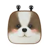 Lluvia Azul Otoño e Invierno Reposacabezas y Soporte Lumbar de Coche Perro de Felpa Cojín Lumbar para Coche Dibujos Animados Almohada Cervical para Coche Respaldo