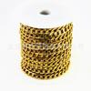 NK1:1 chapado al vacío dorado acero inoxidable cadena NK hip hop moderno cadena cubana Figaro joyería de comercio exterior