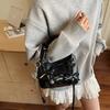 Bolso bandolera de moda nicho simple con lazo plisado para mujer 2025 Verano Nuevo bandolera simple tipo dumpling