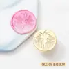 Serie original de sello de laca grabado en relieve plano sello de laca cabeza de sello de latón fabricantes liquidación al por mayor