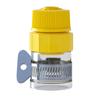 Conector de Torneira Transparente de Borracha de Diâmetro Grande de Plástico Amarelo Brilhante Personalizado 4 Pontos 6 Pontos Conector Universal Macio para Torneira