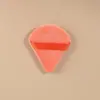 Nuevo Puff Triangular de Terciopelo Suave de Venta Caliente que No Absorbe el Polvo, Puff Abanico tipo Cushion para Fijar Polvos Sueltos