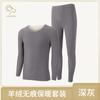 Conjunto de Invierno 2025 Resistente al Frío de Cachemir Sin Costuras Ropa Interior para Hombre con Forro Polar, Conjunto Térmico Grueso de Doble Cara De Rong, Tallas Grandes