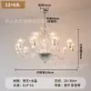 Candelabro de Velas Francés Luz Principal de Sala de Estar Escalera Cristal Luz de Comedor 2025 Nuevo Blanco Retro Lámparas de Dormitorio
