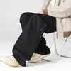 Pantalones casuales de algodón puro para hombre, nuevos de otoño, estilo americano de alta calle, pantalones de trabajo plisados, pantalones rectos holgados lavados para hombre
