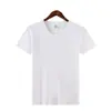 Camiseta de Verano de Algodón Puro de Manga Corta, Colorida, Cuello Redondo, Ropa de Trabajo de Color Sólido, Actividades Grupales, Viajes Diarios, Estampado de Logo DIY