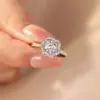 Yuhong moda anel de diamante de casamento um par de anéis trama de estrela vivo mesa de casamento noivado para enviar namorada direto da fábrica
