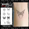 Colección Serie Dorso de la Mano: Pegatinas de Tatuaje Herbales, Impermeables, de Larga Duración, Tatuajes de Jugo, Semipermanentes, No Reflectantes para el Dorso de la Mano