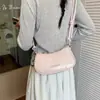 2026 Verano Nuevo Bolso Pequeño de Moda Bolso Cruzado de Moda Bolso de un Solo Hombro Bolso de Mujer Color Sólido Popular de Moda Bolso de Axila