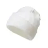 Gorro de Tricô Cor Pura Estilo Casual para Homens e Mulheres, Versátil Outono e Inverno Adulto Cor Doce Quente Pulôver Lã