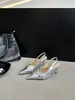 Zapatos de Tacón Alto Stiletto Elegantes Negros Estilo Francés, Sandalias de Punta Cerrada con Lazo, Zapatos de Salón de Punta Nueva Primavera/Verano 2026