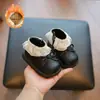 Botas para Bebé Niña Otoño Zapatos para Bebé Niña Zapatos de Princesa Botas Pequeñas de Cuero para Niñas Zapatos para Bebé Infantil Botas Cortas